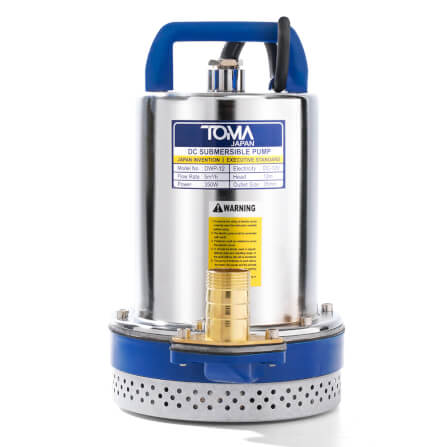 ปั๊มจุ่มโซล่าเซลล์ TOMA JAPAN รุ่น DWP-12 ขนาด 1 นิ้ว 12V 350W_2